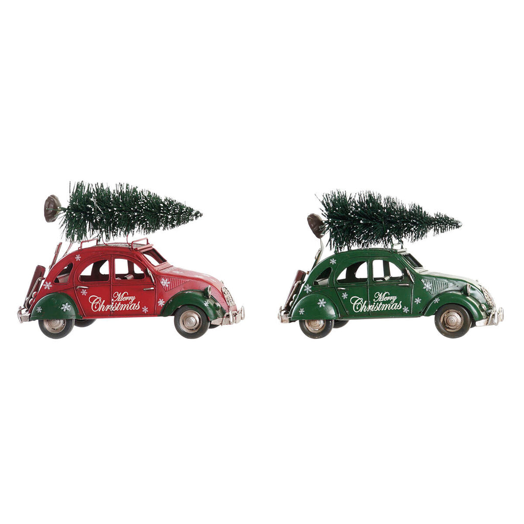 Figura Decorativa DKD Home Decor - Coche Metálico (26 x 11,5 x 16,5 cm) (2 Unidades)