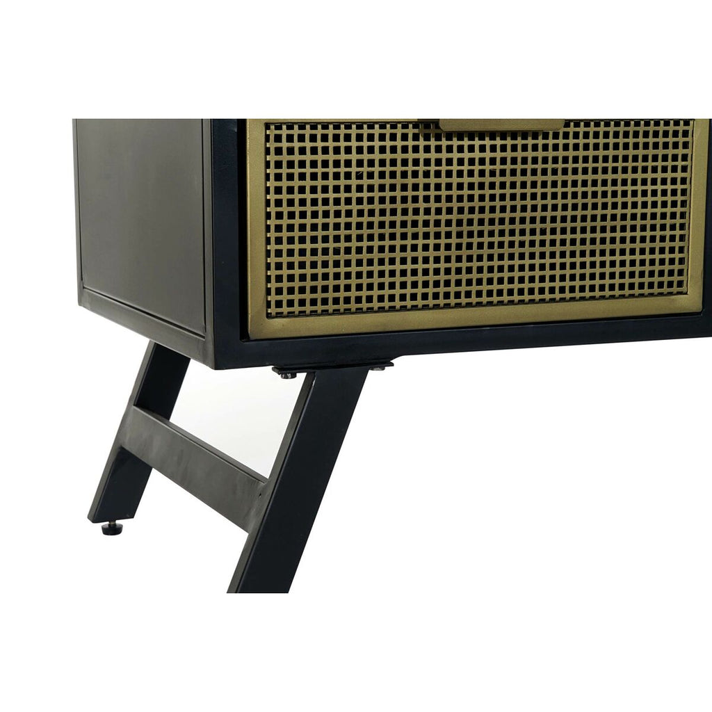 Móvel de TV DKD Home Decor Preto Metal Dourado (125 x 41 x 62 cm)