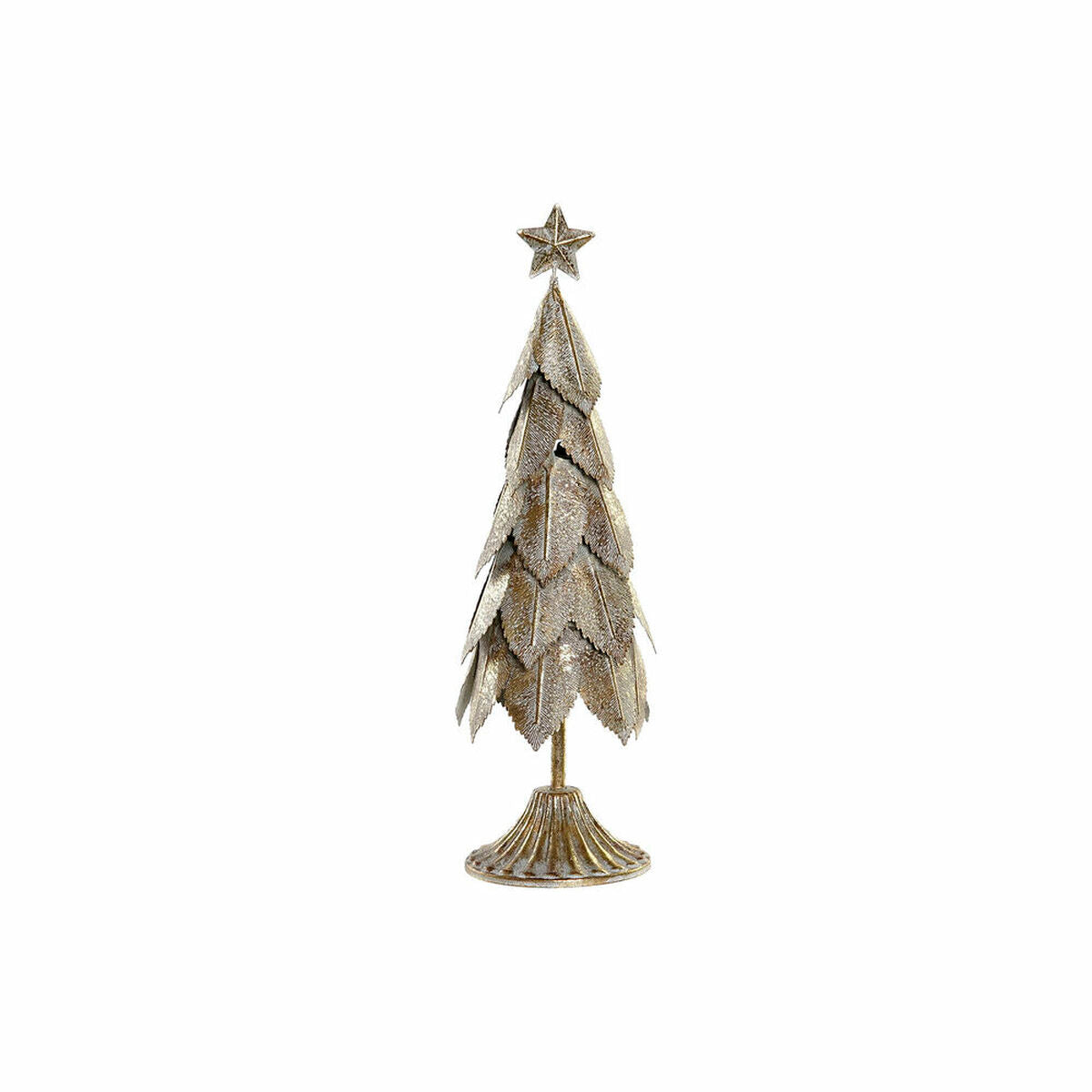 DKD Home Decor Christmas Ornament, Metal Tree (12 x 12 x 37 cm)
