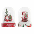 Christmas Ornament DKD Home Decor Resin Crystal Santa Claus (2 pcs) (9 x 9 x 11 cm)
