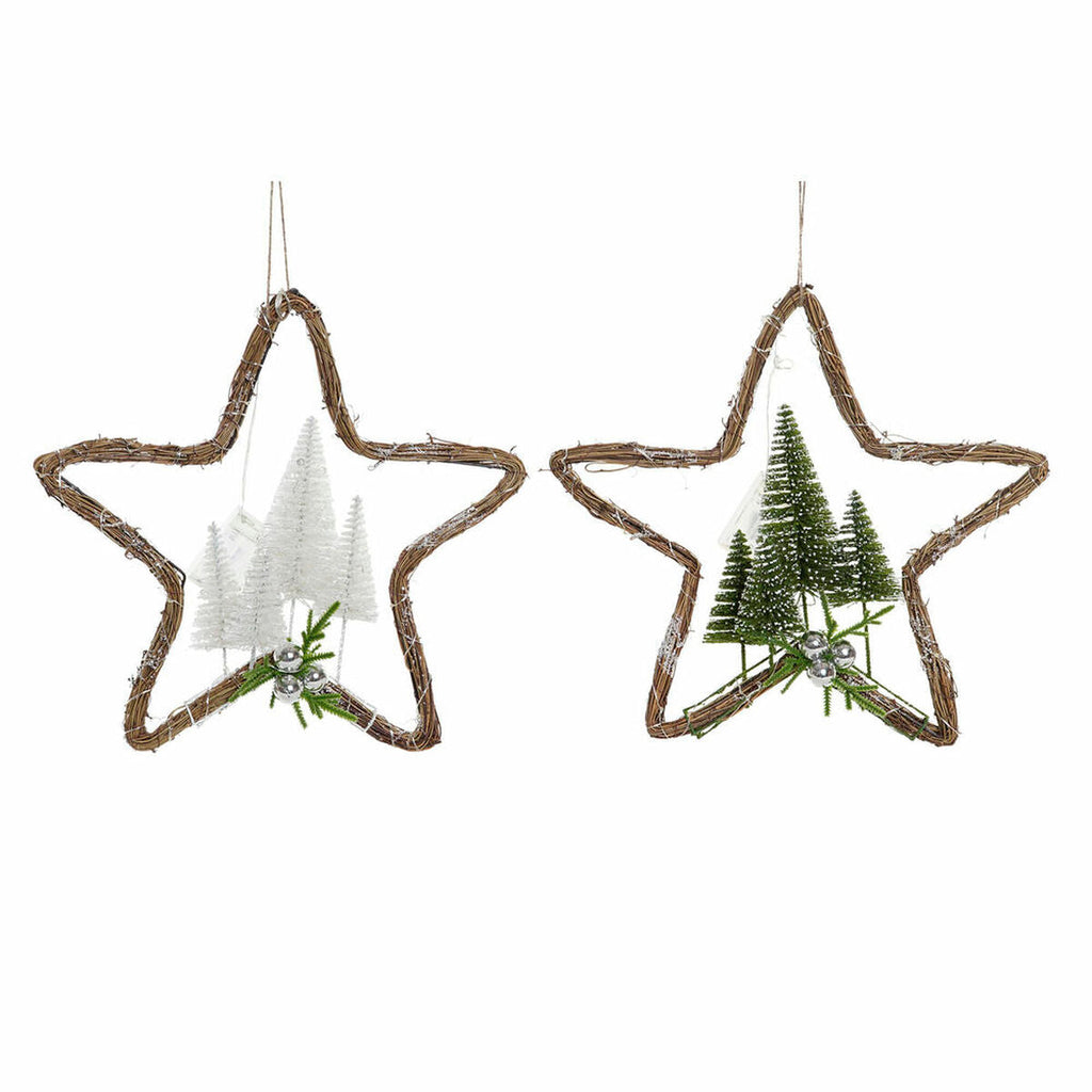 DKD Home Decor Rotim Christmas Ornament (2 pcs) (43 x 10 x 43 cm)