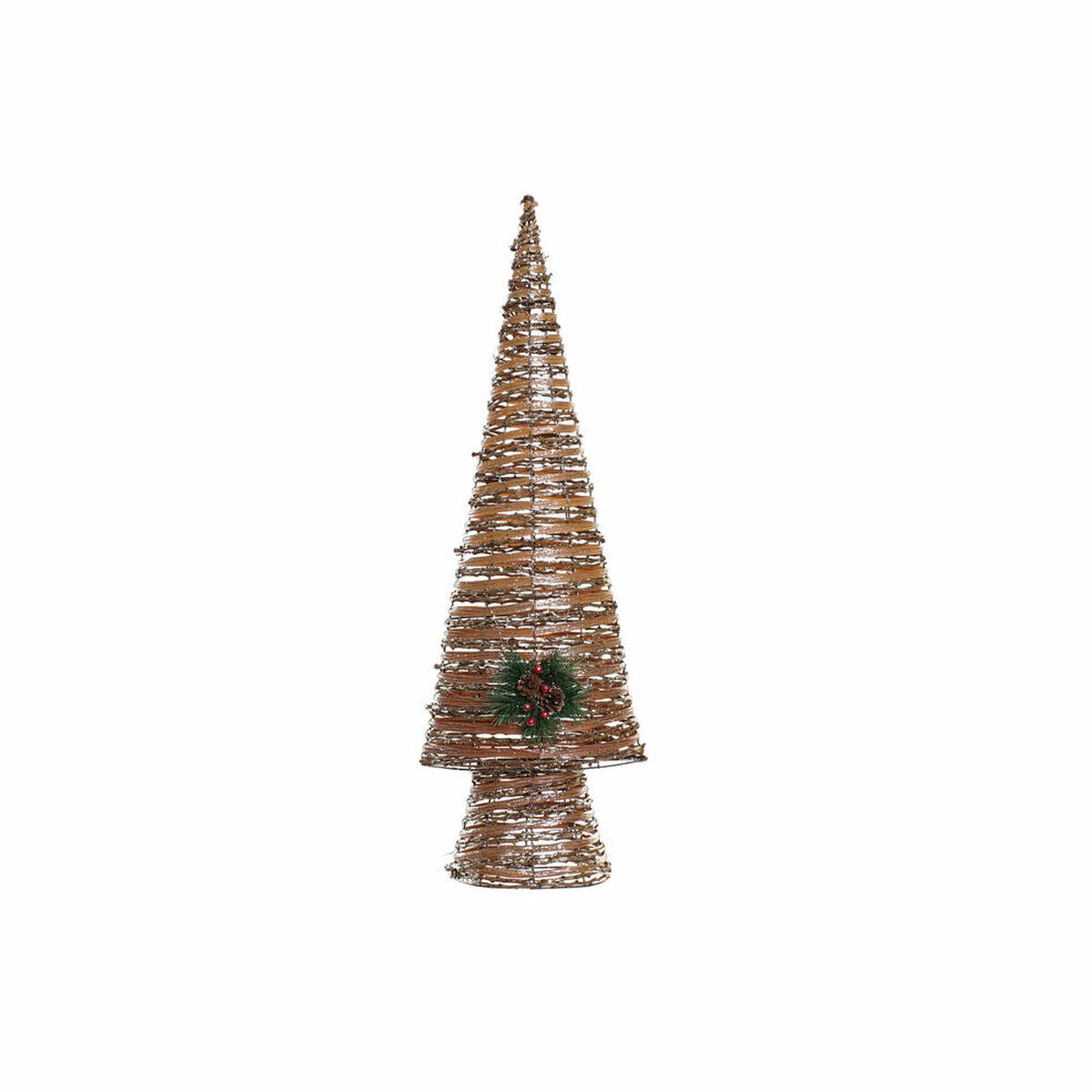 DKD Home Decor Christmas Tree, Multicolor, Natural Copper, Plastic, 32 x 18 x 100 cm (3 Units)