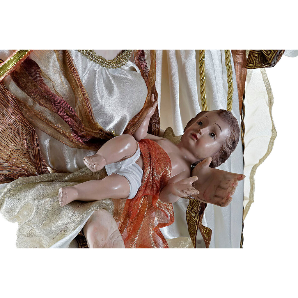 DKD Home Decor Christmas Ornament, White and Gold, Plastic, 48 x 28 x 90 cm