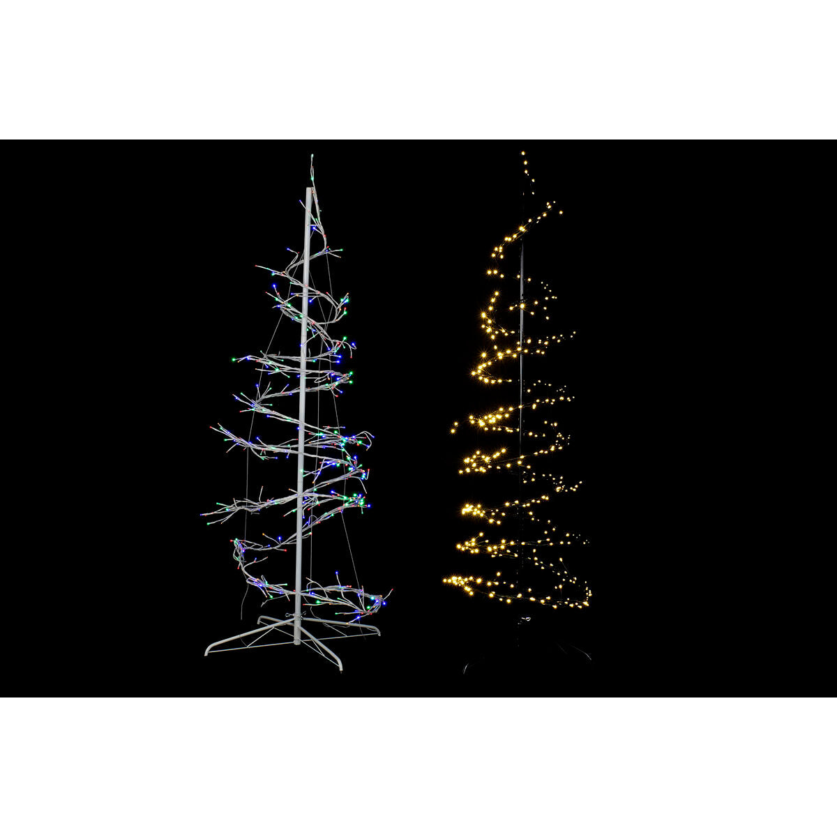 Árvore de Natal DKD Home Decor Branco Preto Metal 70 x 70 x 190 cm (2 Unidades)