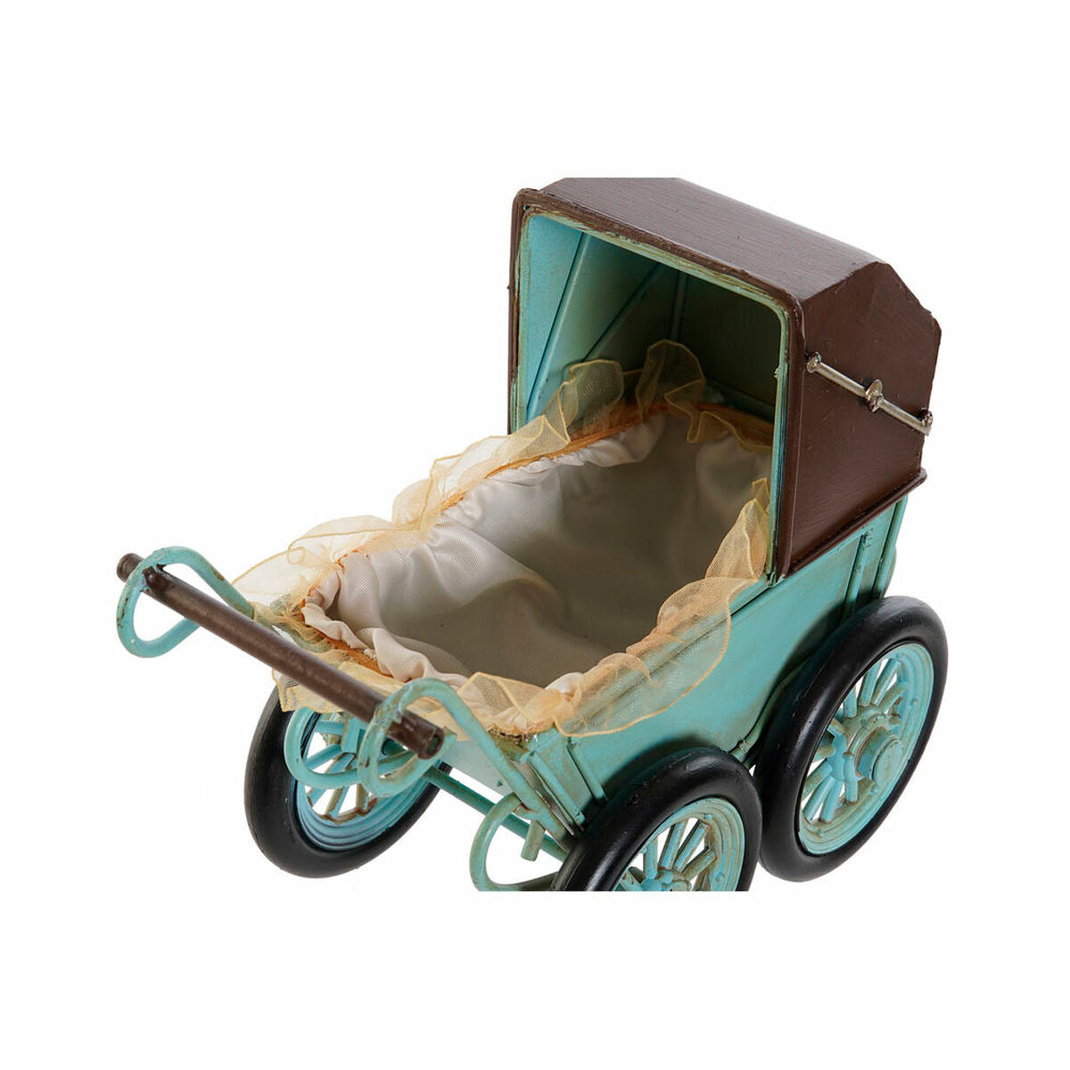Figura decorativa DKD Home Decor MO-186345 Coche vintage azul marrón 19 x 11 x 16,5 cm