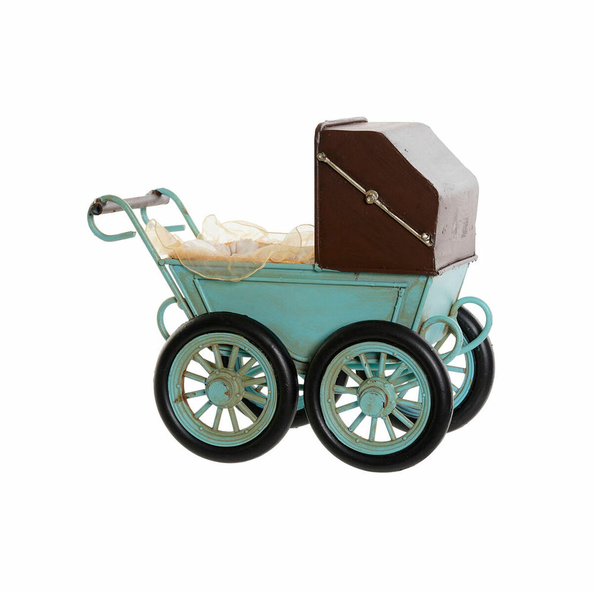 Figura decorativa DKD Home Decor MO-186345 Coche vintage azul marrón 19 x 11 x 16,5 cm