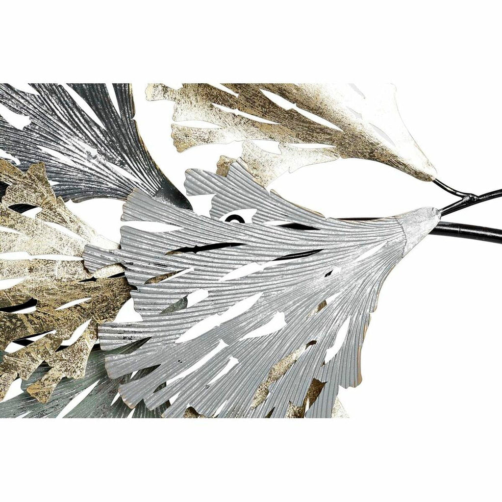 Decoración de pared DKD Home Decor, metal gris dorado (65 x 10 x 134,6 cm)