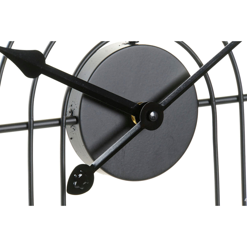 Relógio de Parede DKD Home Decor Preto Dourado Metal Moderno 45 x 3 x 45 cm (2 Unidades)