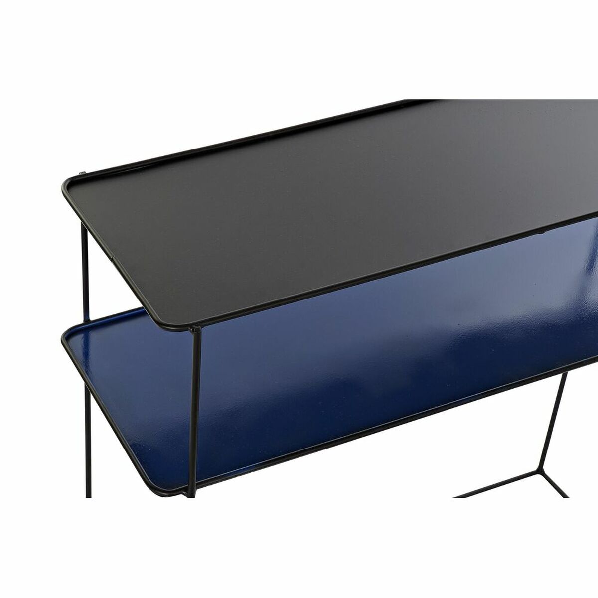 Conjunto de muebles DKD Home Decor, azul y negro, 70 x 27 x 45 cm, 40 x 27 x 45 cm, 80 x 27 x 65 cm, 80 x 27,5 x 65 cm