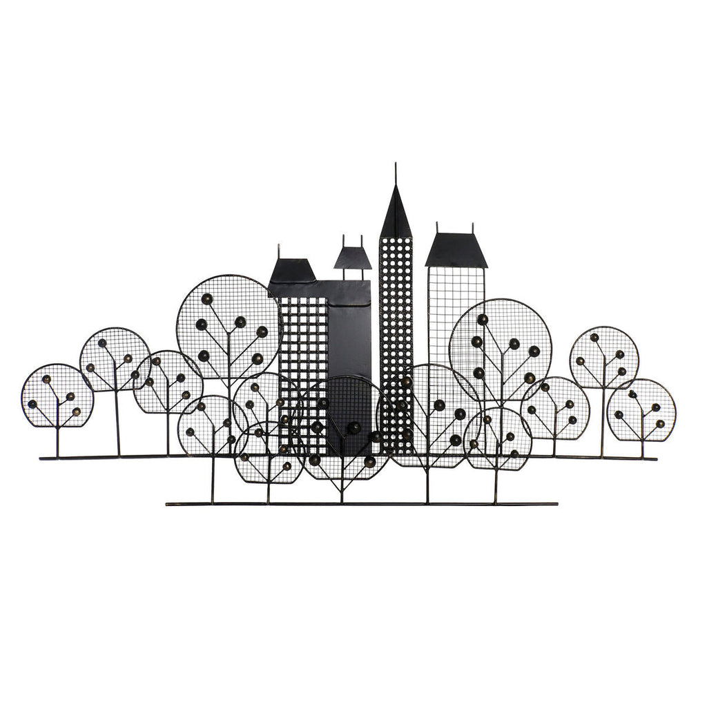 Decoración de pared para loft DKD Home Decor en oro negro, 105 x 6 x 56 cm