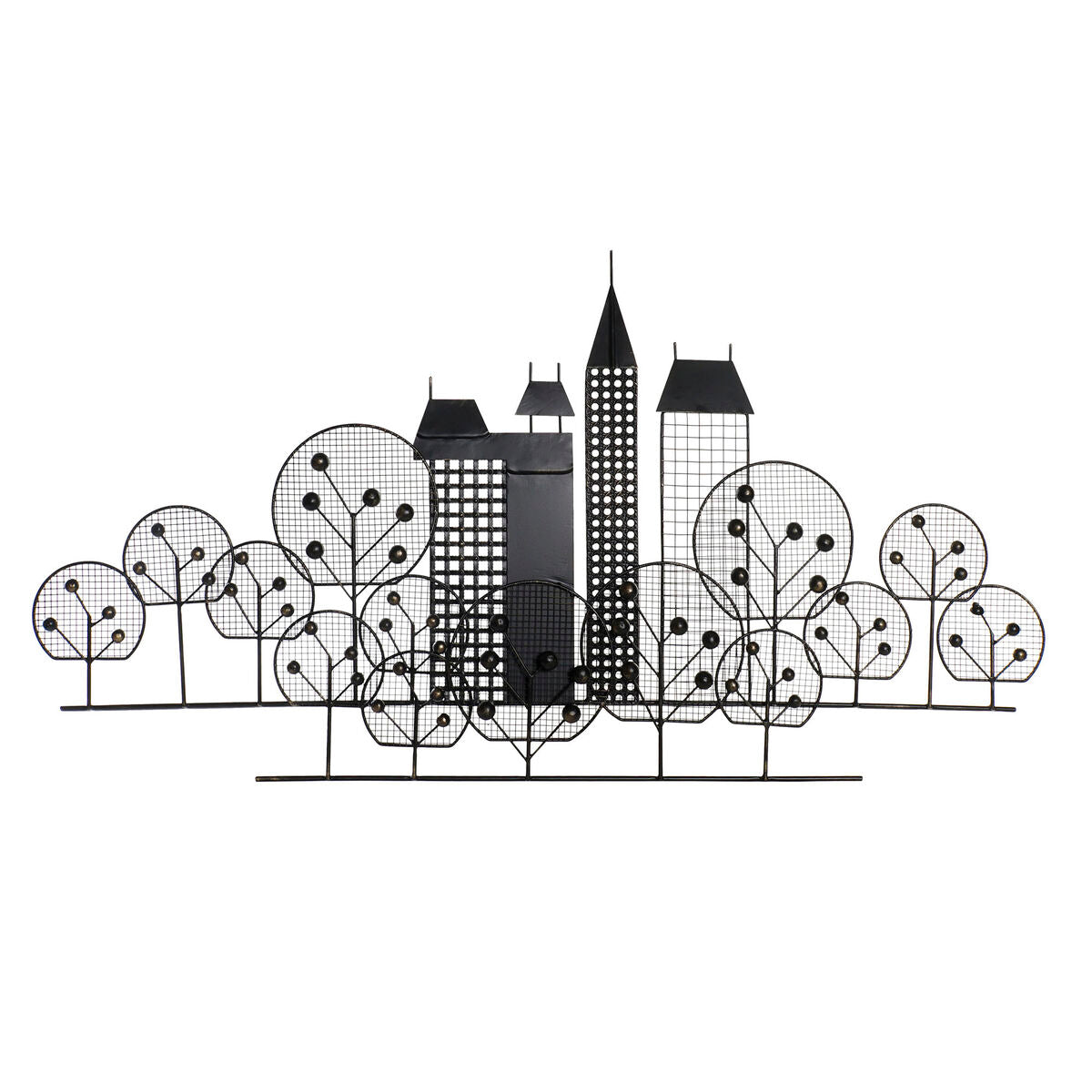 Decoración de pared para loft DKD Home Decor en oro negro, 105 x 6 x 56 cm