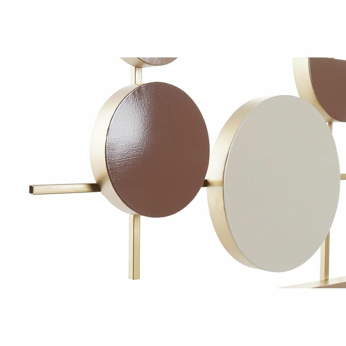 DKD Home Decor Wall Decoration, White/Pink Gold, Light Pink, Modern Scandi, 30 x 40 cm, 110 x 6.4 x 49 cm