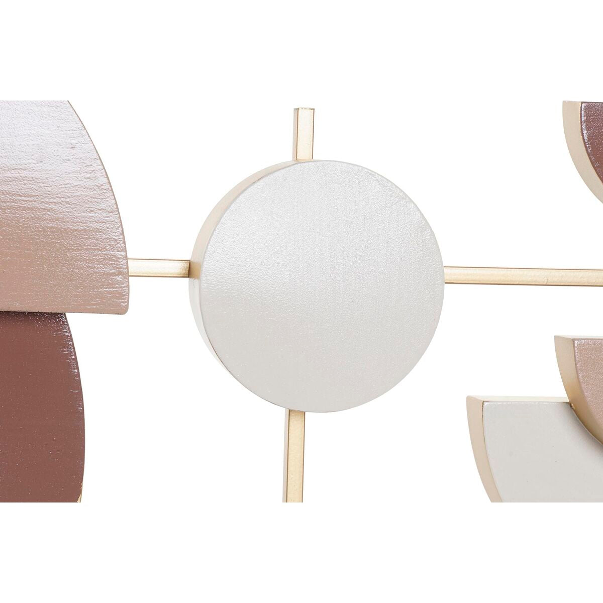 DKD Home Decor Wall Decoration, White/Pink Gold, Light Pink, Modern Scandi, 30 x 40 cm, 110 x 6.4 x 49 cm