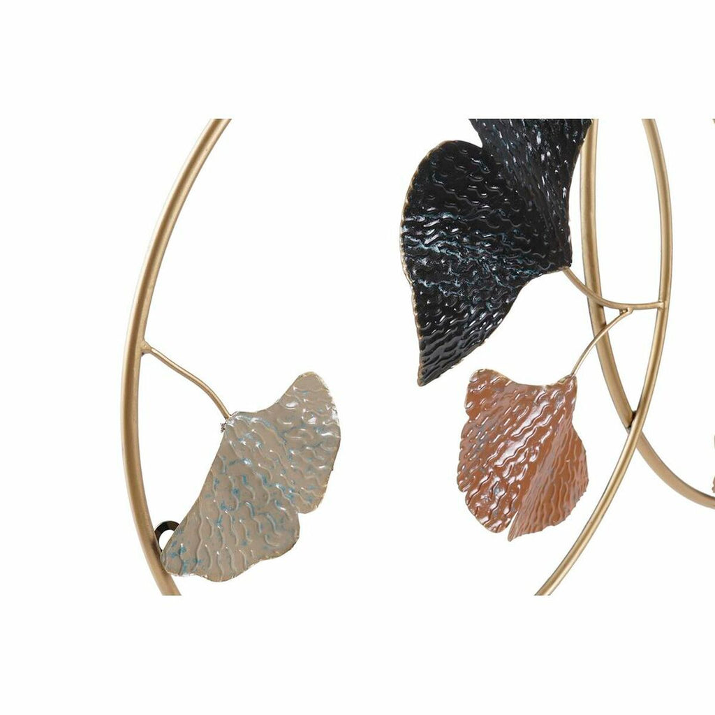 DKD Home Decor Gold Metal Terracotta Plant Leaf Wall Decoration (103.5 x 7 x 67 cm)