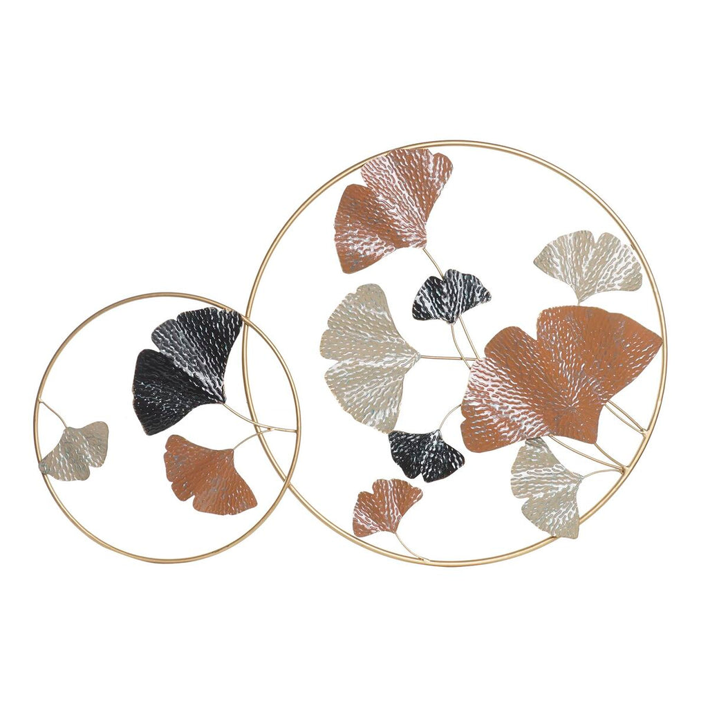 DKD Home Decor Gold Metal Terracotta Plant Leaf Wall Decoration (103.5 x 7 x 67 cm)