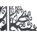Decoración de pared DKD Home Decor de 3 piezas con forma de árbol de metal negro (105 x 1,3 x 91 cm)