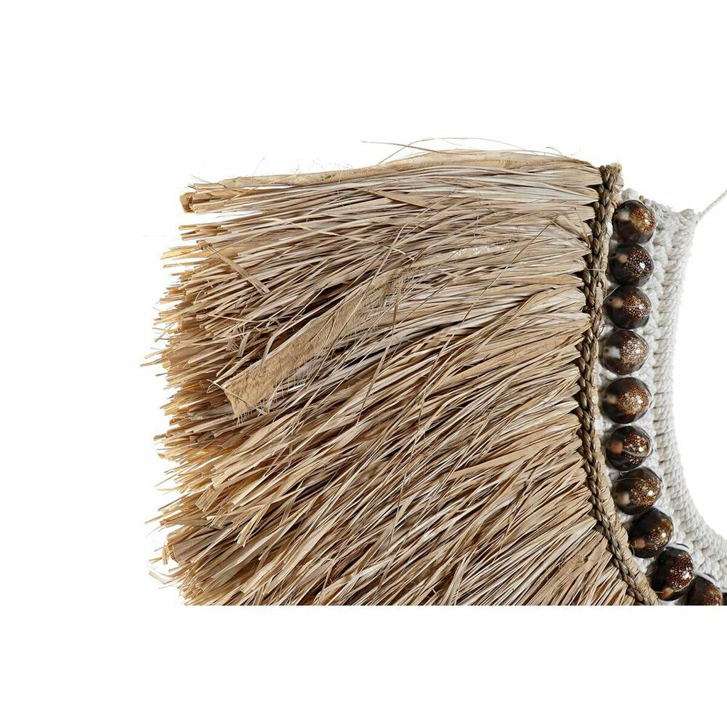 Decoración de pared de yute étnico natural DKD Home Decor (62 x 3 x 65 cm)