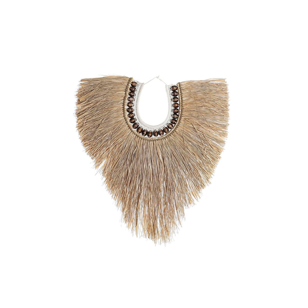 Decoración de pared de yute étnico natural DKD Home Decor (62 x 3 x 65 cm)