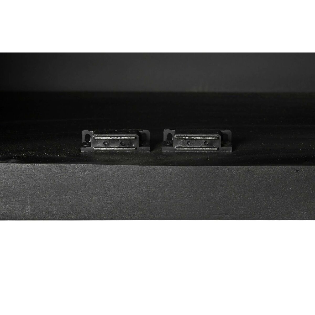 Móvel de TV DKD Home Decor Preto Rotim Madeira de mangueira (145,5 x 40,5 x 60 cm)