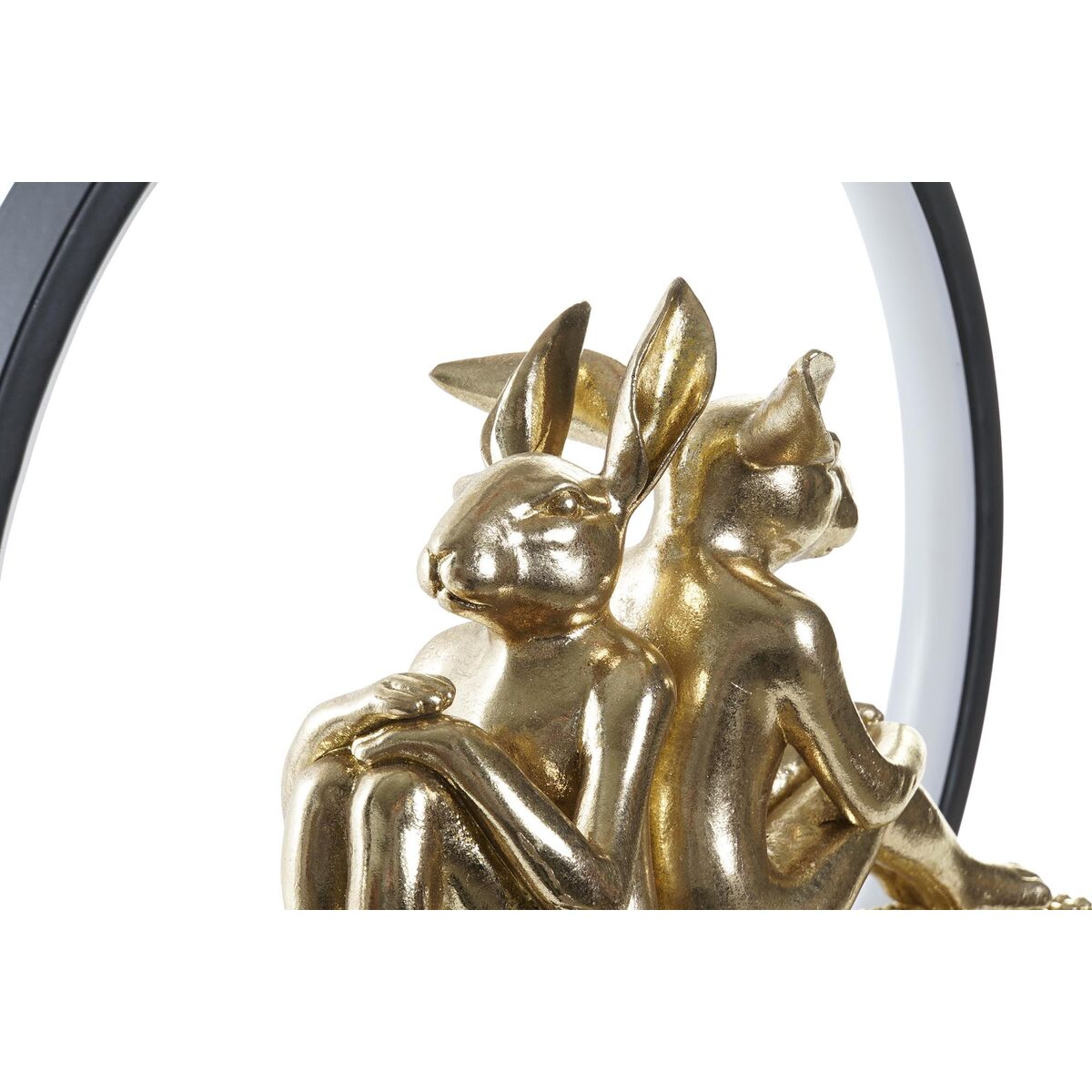 DKD Home Decor Love Rabbit Resin Light Decoration (30 x 11 x 31.5 cm)