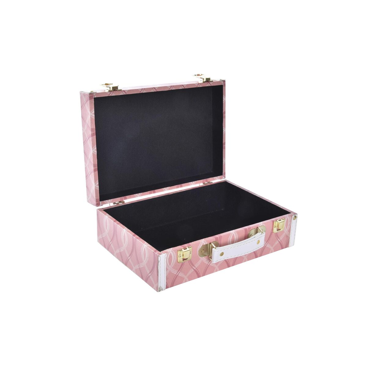 Caja decorativa DKD Home Decor, lienzo de madera (40 x 31 x 15 cm)