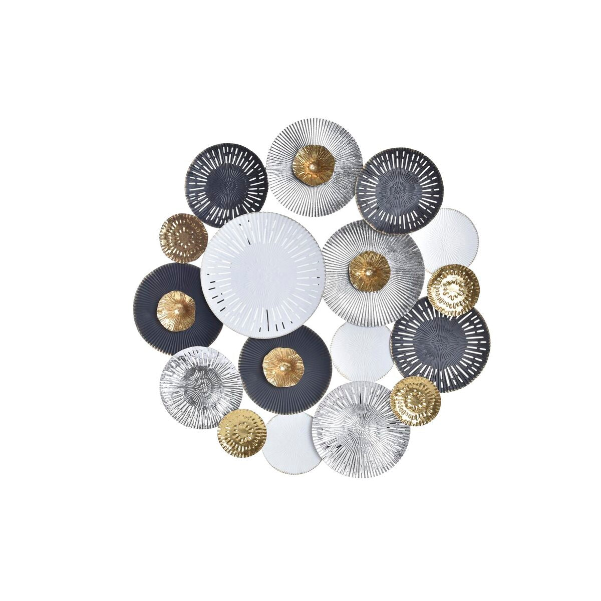 DKD Home Decor Multicolor Sphere Wall Decoration 80 x 4.5 x 80 cm Urban