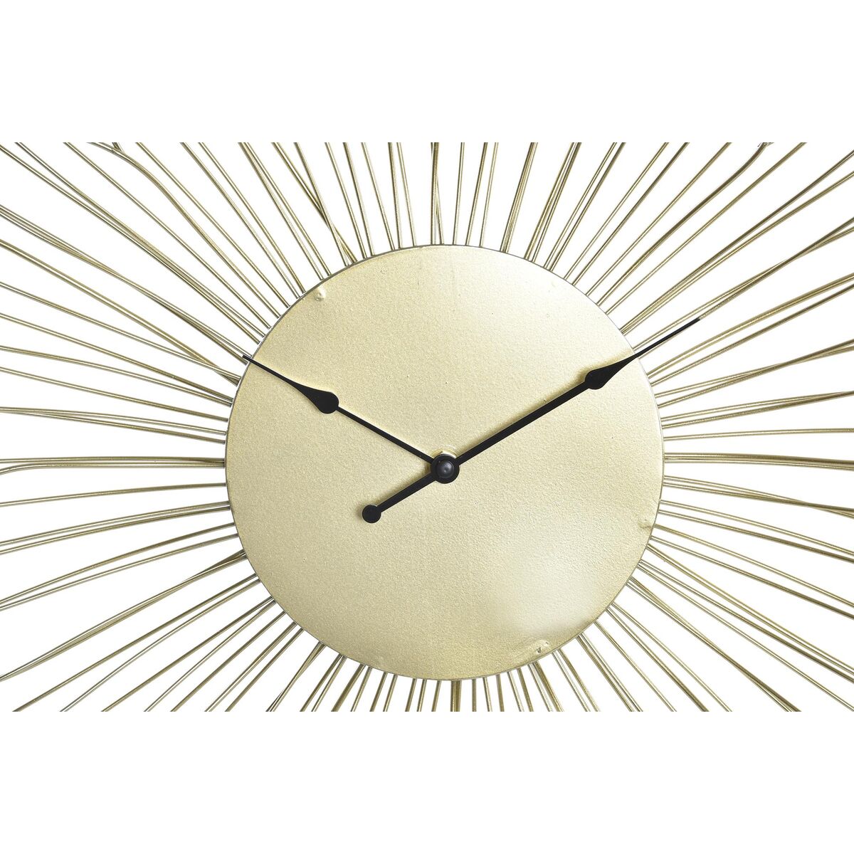 DKD Home Decor Flower Wall Clock, Gold Metal (57 x 4 x 57 cm)