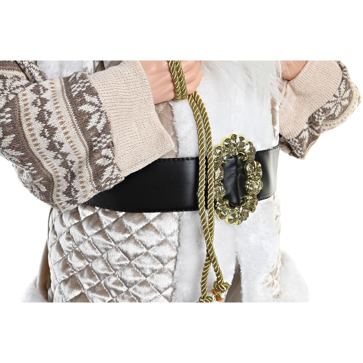 DKD Home Decor Santa Claus Gray PVC Decoration 45 x 34 x 80 cm