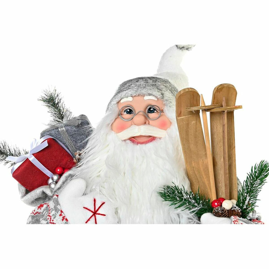 DKD Home Decor Santa Claus Decoration White Red Gray PVC 45 x 34 x 83 cm
