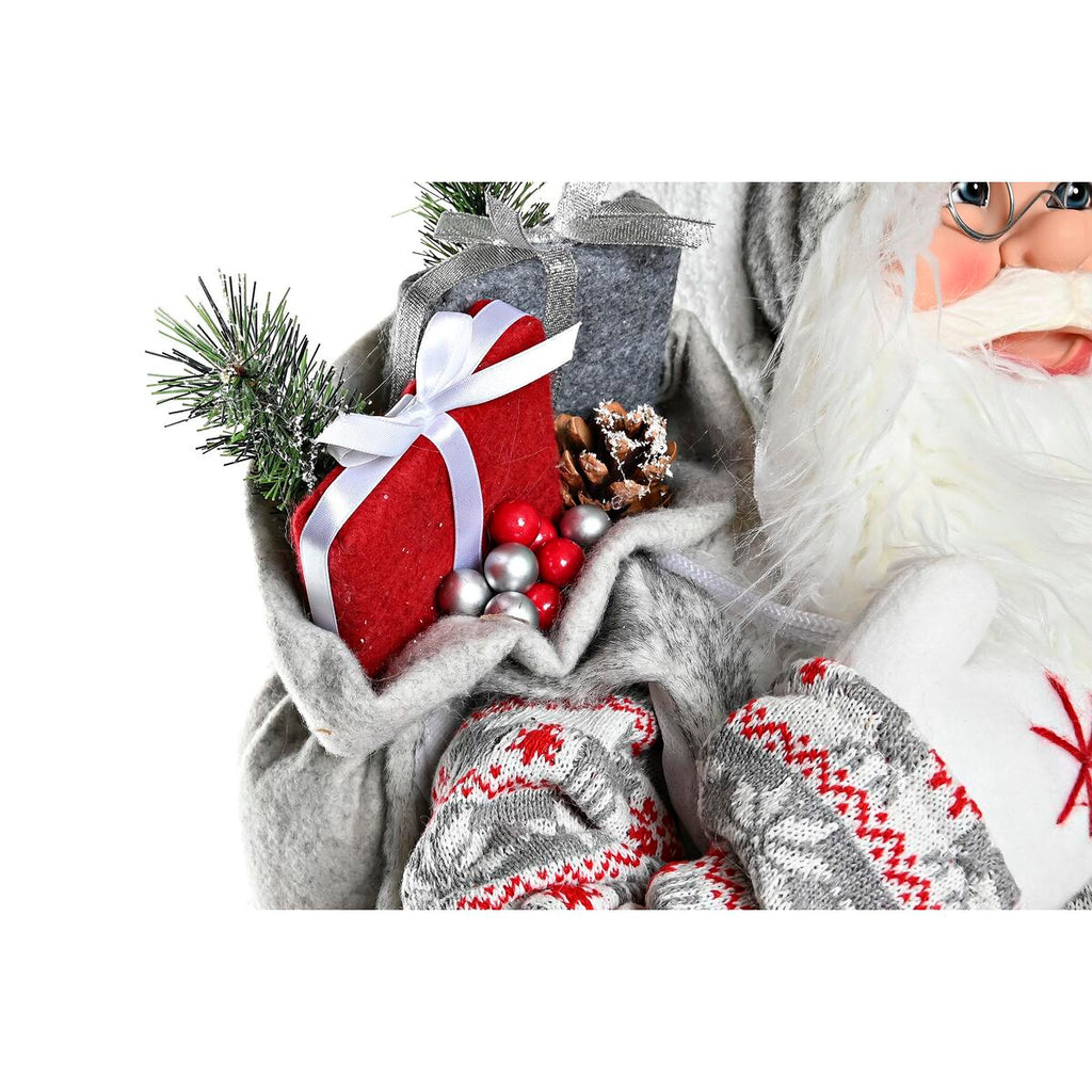 DKD Home Decor Santa Claus Decoration White Red Gray PVC 45 x 34 x 83 cm