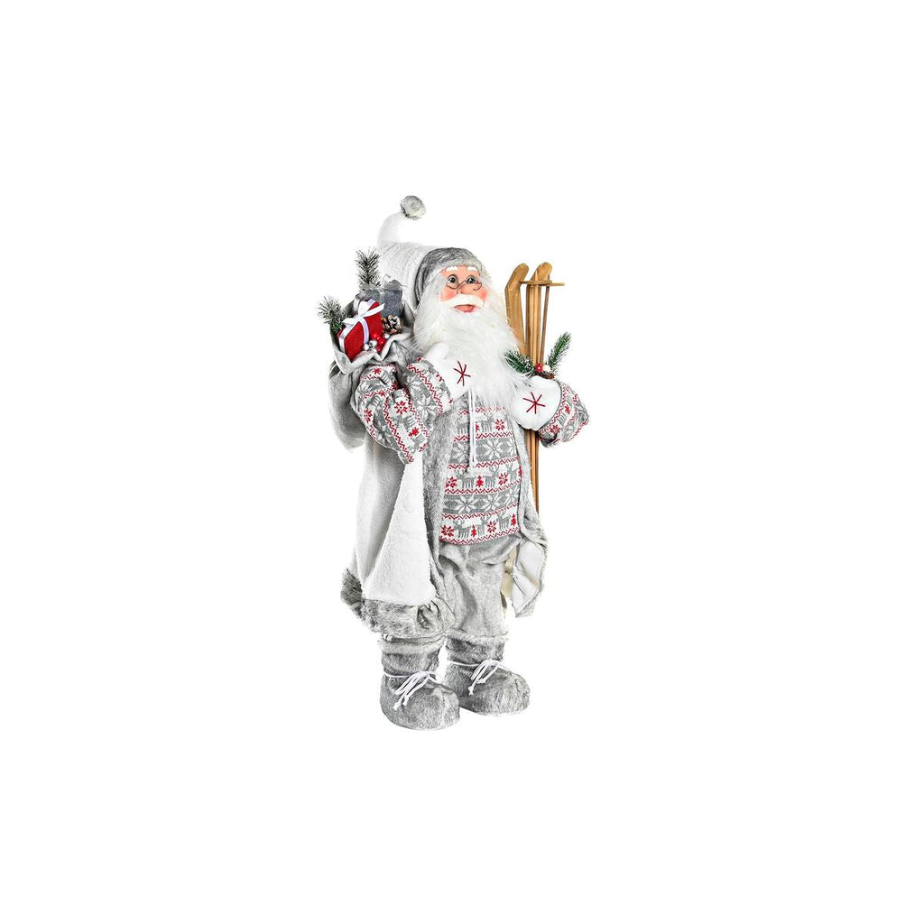 DKD Home Decor Santa Claus Decoration White Red Gray PVC 45 x 34 x 83 cm