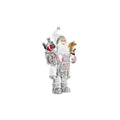 DKD Home Decor Christmas Ornament, White, Red, Gray, Santa Claus, 32 x 20 x 64 cm