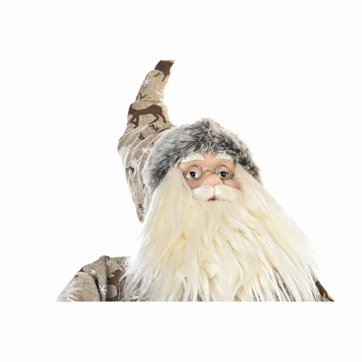 DKD Home Decor Christmas Ornament, Red Gray Wood, Santa Claus, 42 x 22 x 48 cm