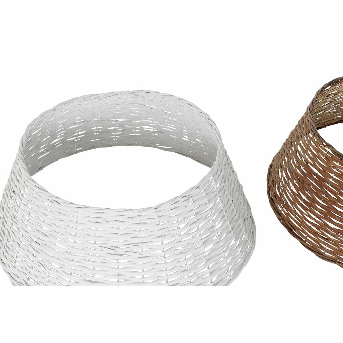 DKD Home Decor wicker Christmas tree mat (72 x 72 x 27 cm) (2 units)