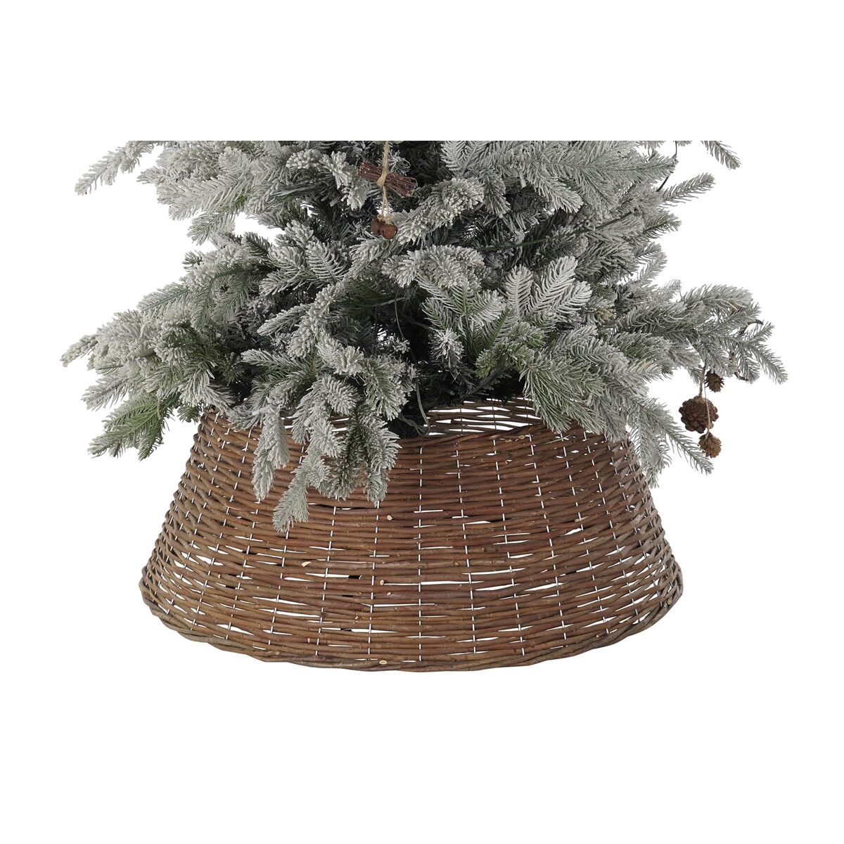 DKD Home Decor wicker Christmas tree mat (72 x 72 x 27 cm) (2 units)