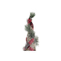 DKD Home Decor Christmas LED Cones, Red Green, Natural Snowy, 20 x 20 x 80 cm (3 Pieces)