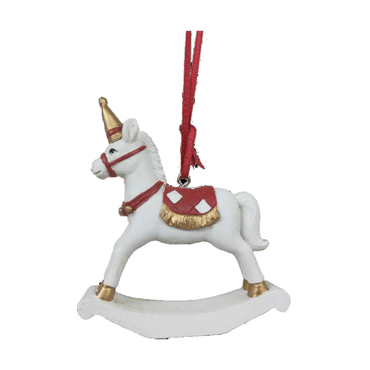 Adorno Navideño DKD Home Decor Resina Caballo (6,5 x 3 x 9 cm) (2 Unidades)