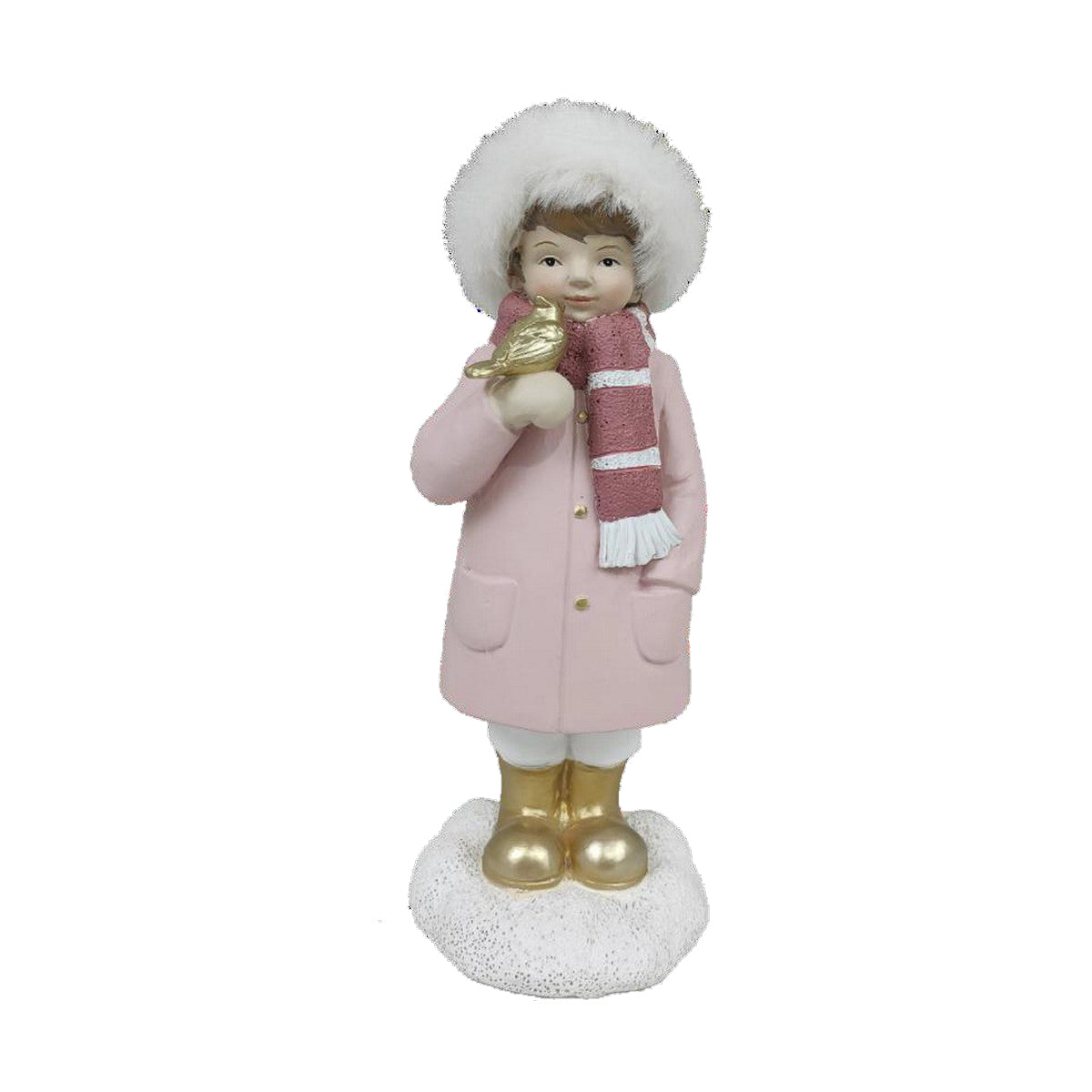 Christmas Ornament DKD Home Decor Resin Girls (4 x 4 x 9.5 cm) (2 Units)