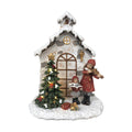 Christmas Ornament DKD Home Decor Resin House (16.5 x 9 x 21 cm) (2 Units)