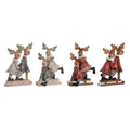Christmas Ornament DKD Home Decor Resin Reindeer (13 x 6 x 18 cm) (4 Units)