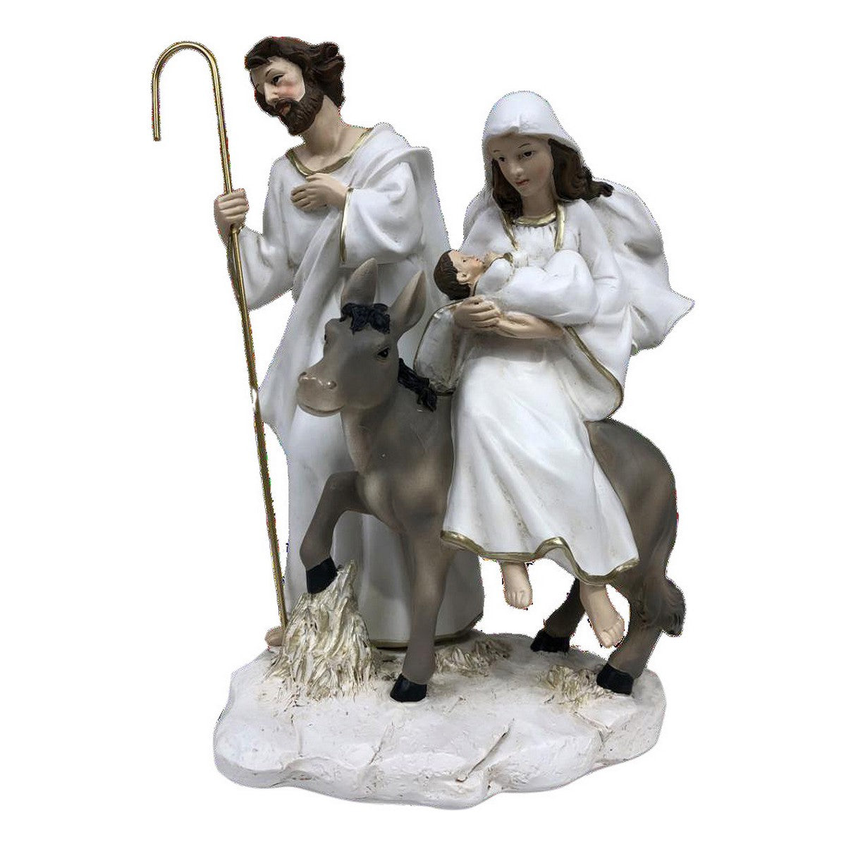 DKD Home Decor Resin Nativity Scene (2 Units) (12 x 12 x 21 cm)
