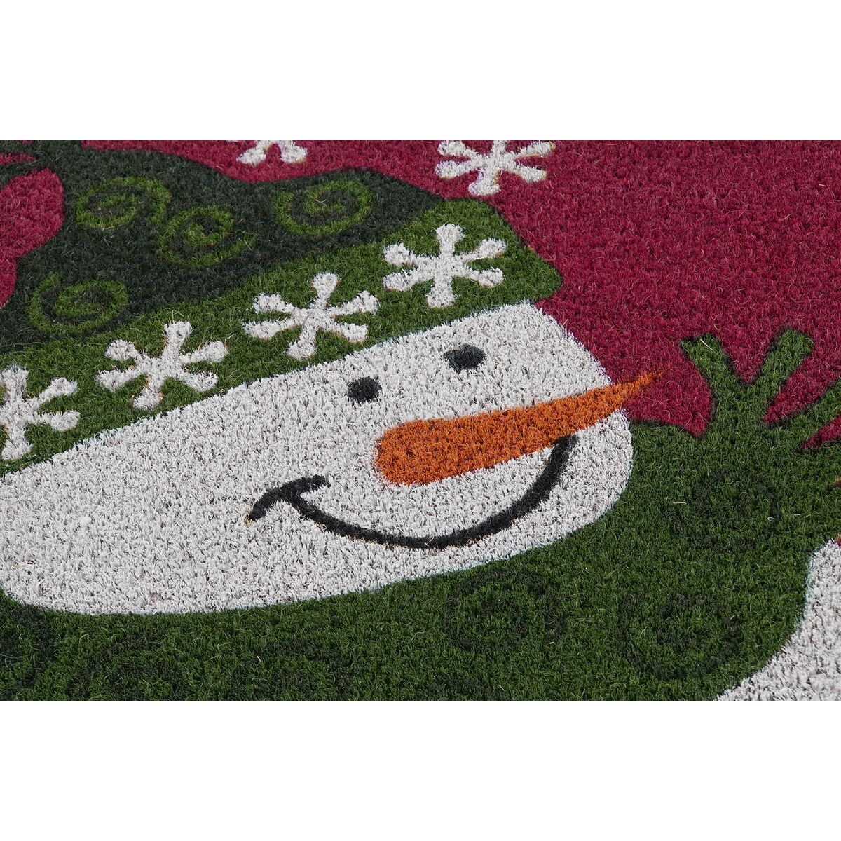 DKD Home Decor Christmas PVC Coconut Fiber Rug (60 x 40 x 1.5 cm) (2 Units)