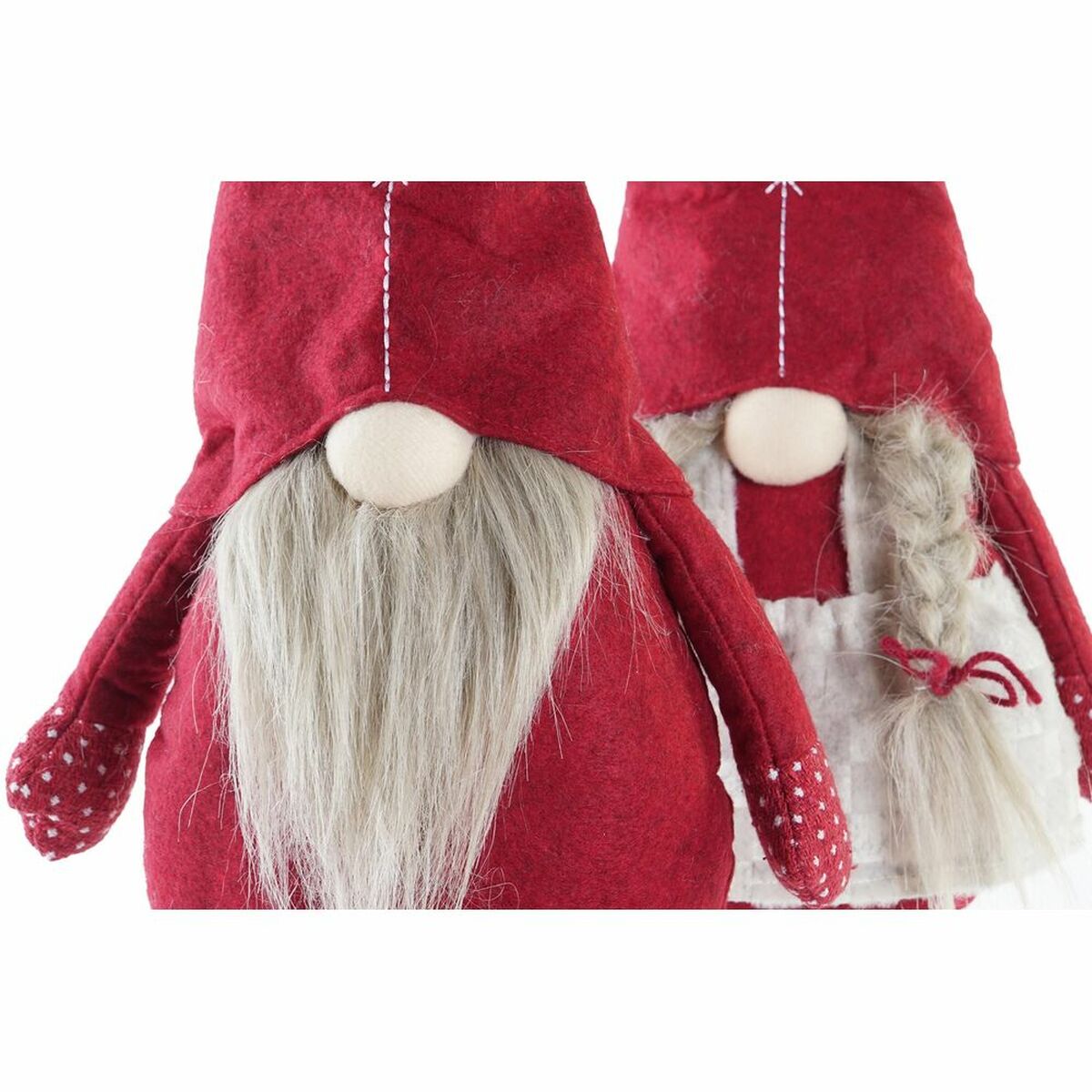 Decorative Figure DKD Home Decor Christmas Gnome Polyester (22 x 10 x 73 cm) (2 Units)