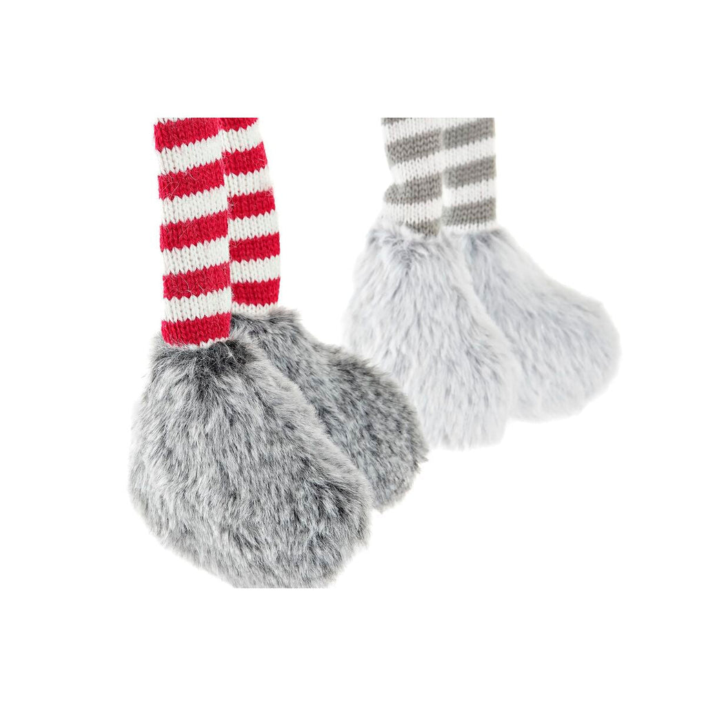 Decorative Figure DKD Home Decor Christmas Gnome Lightweight LED Polyester (22 x 12 x 64 cm) (2 Units)