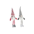 Decorative Figure DKD Home Decor Christmas Gnome Lightweight LED Polyester (22 x 12 x 64 cm) (2 Units)