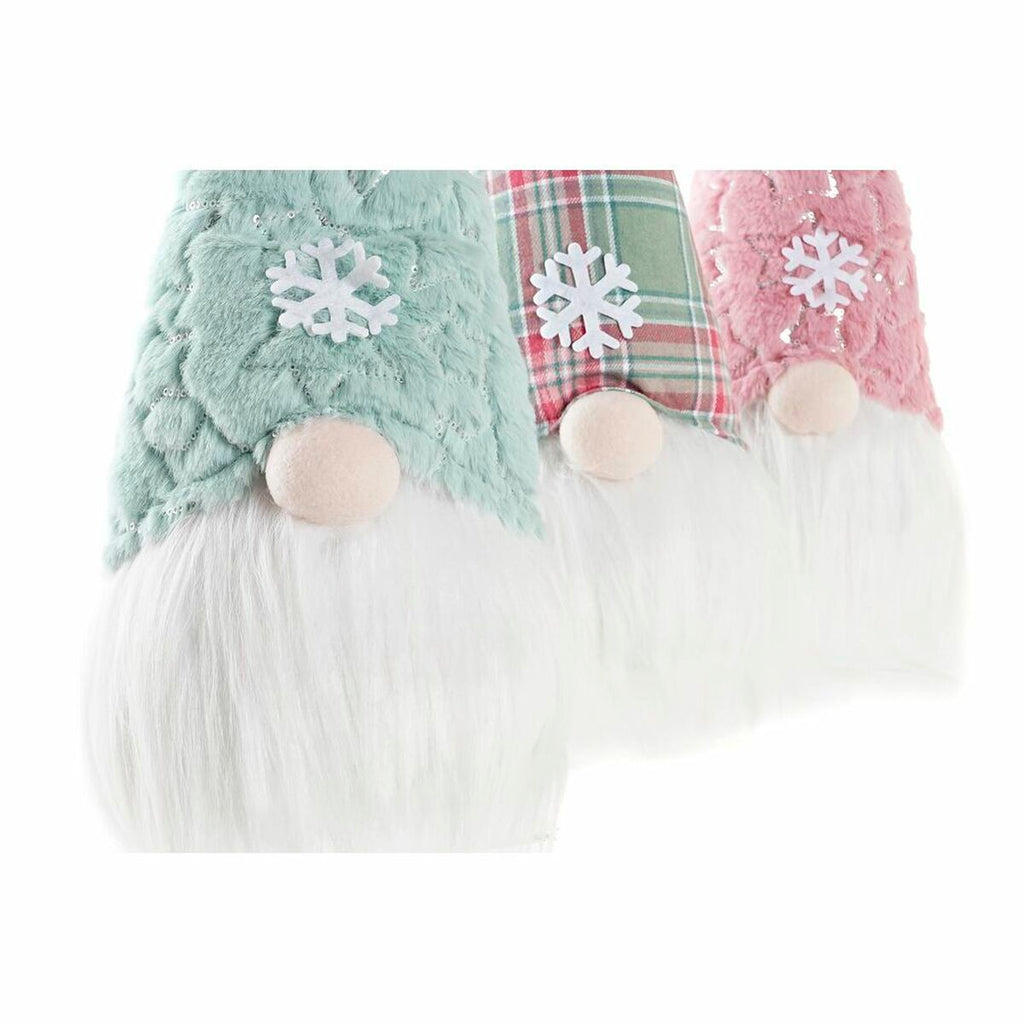 Santa Claus DKD Home Decor Red Green Pink Gnome 17 x 16 x 54 cm (3 Units)