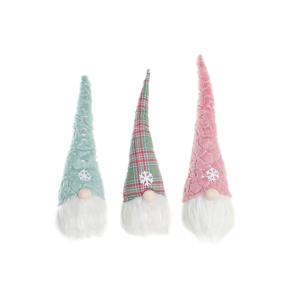 Santa Claus DKD Home Decor Red Green Pink Gnome 17 x 16 x 54 cm (3 Units)