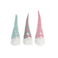 Santa Claus DKD Home Decor Red Green Pink Gnome 17 x 16 x 54 cm (3 Units)