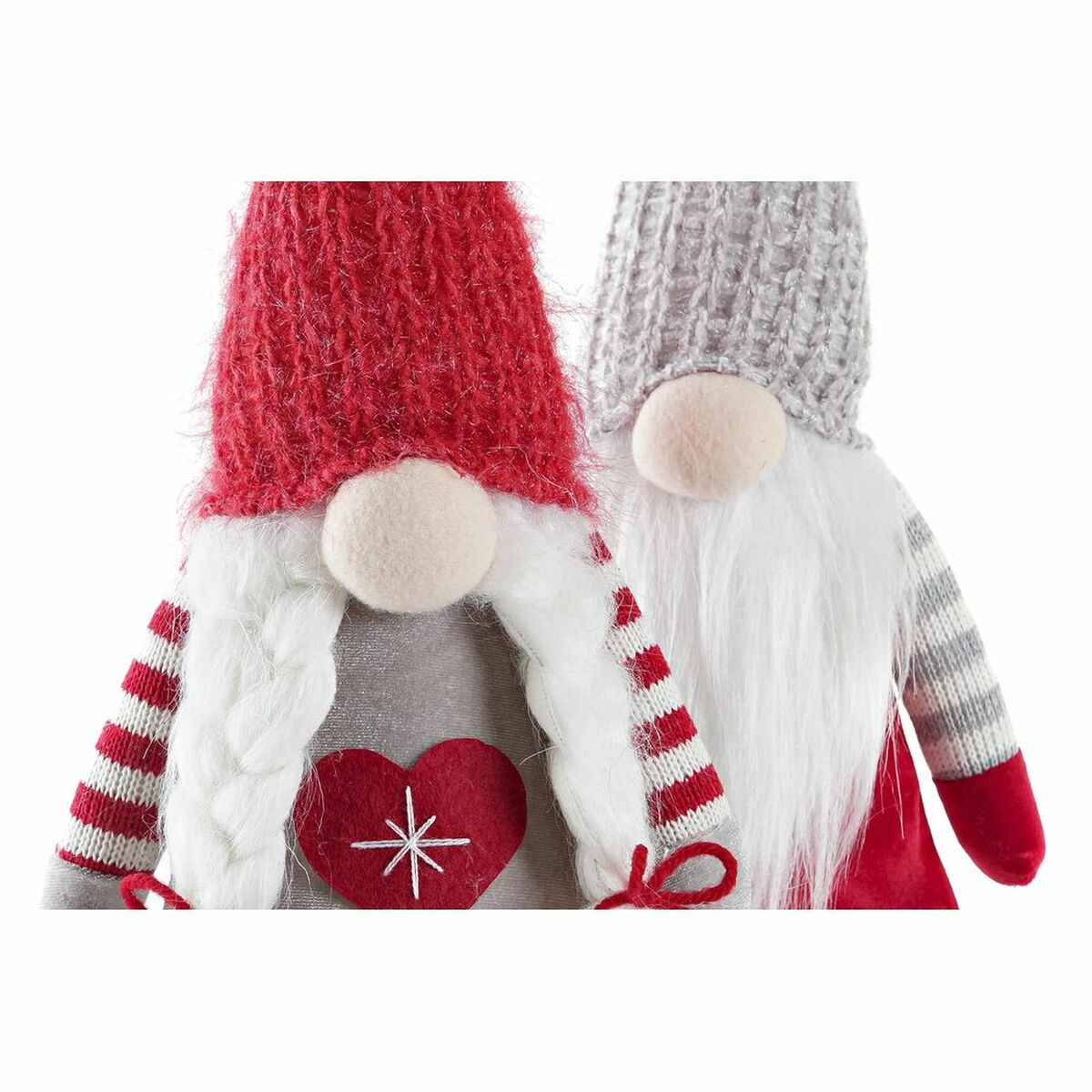 Decorative Figure DKD Home Decor Christmas Gnome Polyester (15 x 12 x 55 cm) (2 Units)