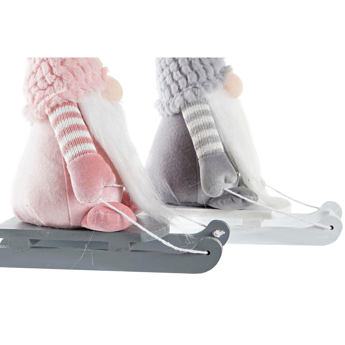 Decorative Figure DKD Home Decor Christmas Gnome Polyester (15 x 25 x 35 cm) (2 Units)